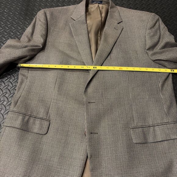 Vtg Ralph Lauren Sport Dillard’s Coat Blazer Brown Tweed Mens 48L Silk Wool Blnd - Picture 9 of 15